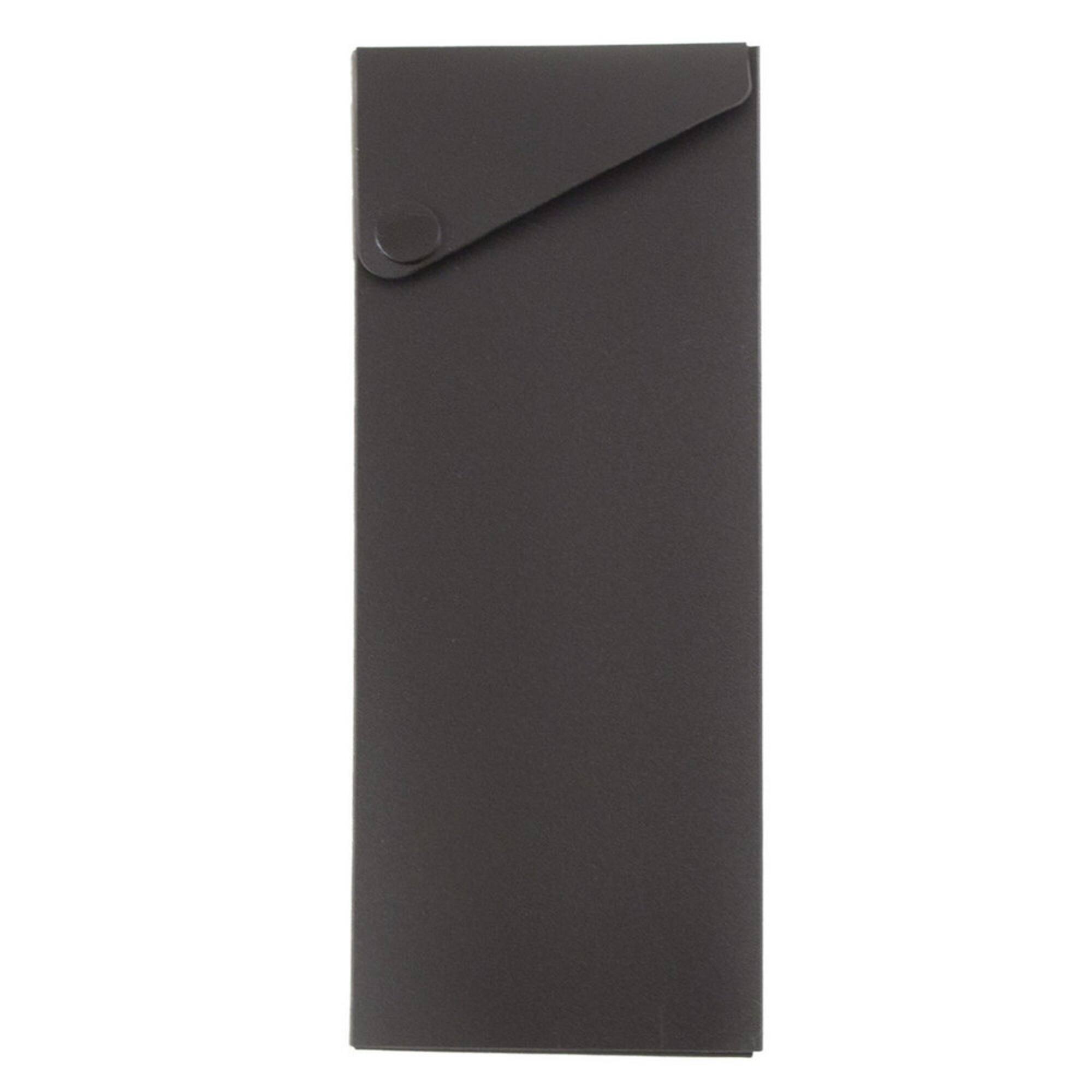 JAM Paper Sliding Pencil Case with Button Snap